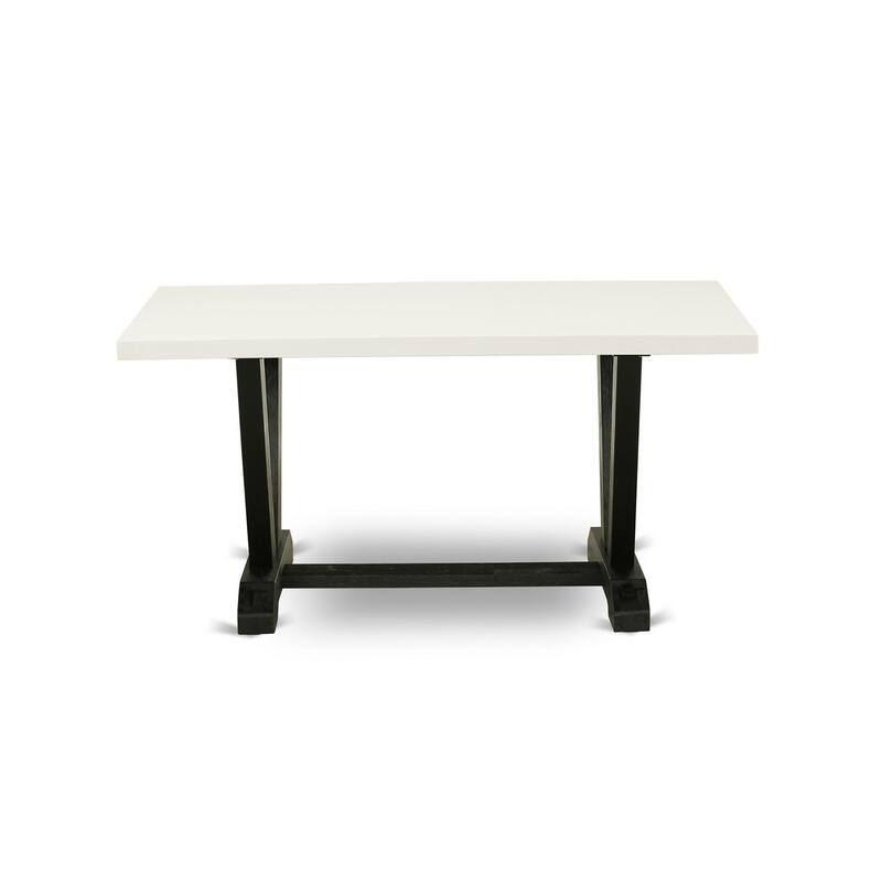 5-Piece Rectangle Natural Oak Finish Solid Wood Top Dining table with 4 Chairs with