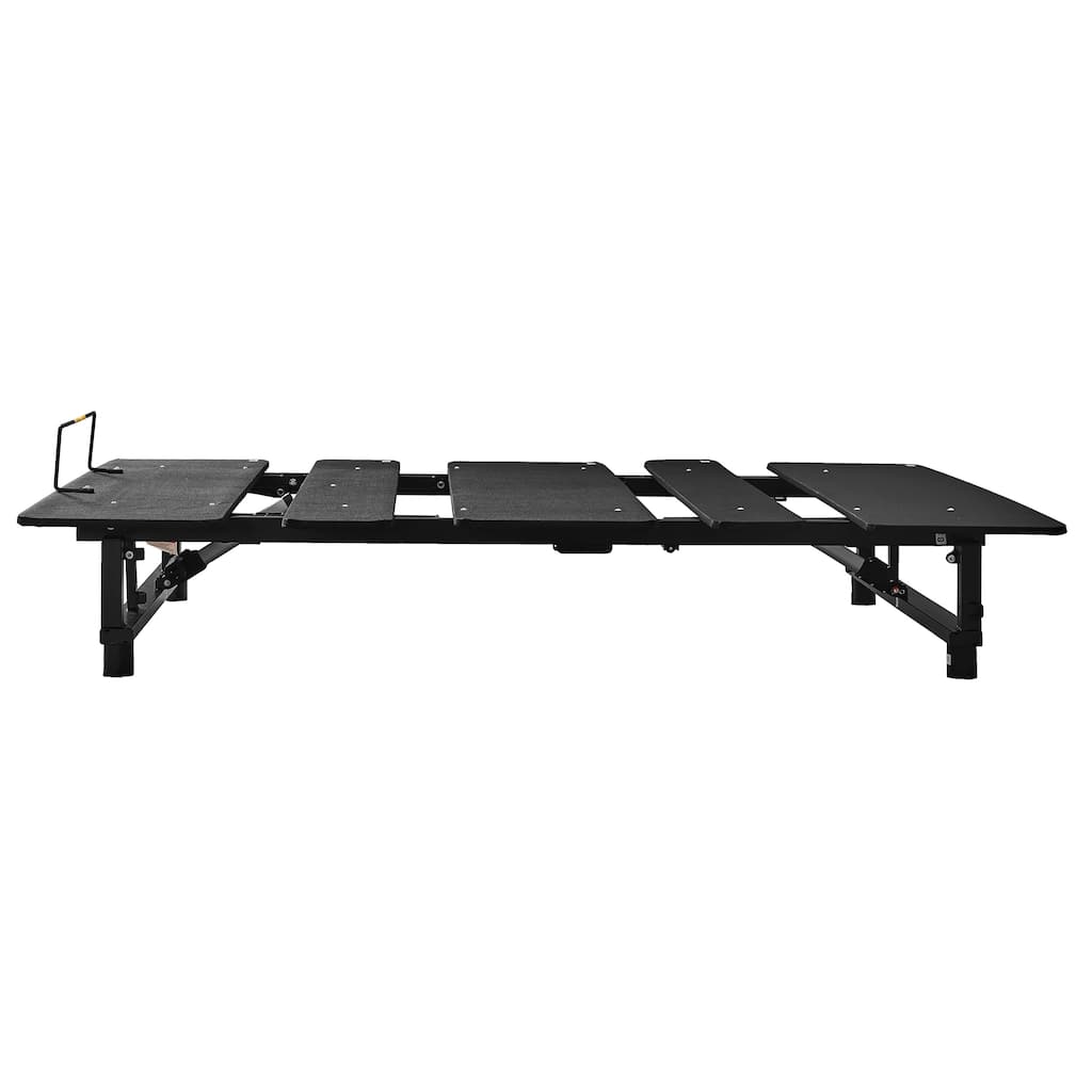 Black Queen Adjustable Bed Frame with Wireless Remote, Head and Foot Incline