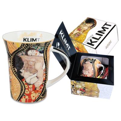 Carmani Collage by G.Klimt Porcelain Mug in A Gift Box