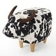 preview thumbnail 20 of 28, Bessie Fabric Cow Ottoman by Christopher Knight Home