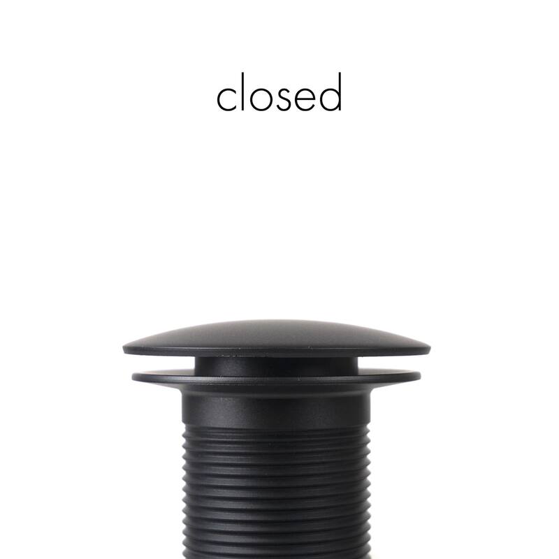 Pop Up Drain assembly with Cap without Overflow For Vessel Sinks