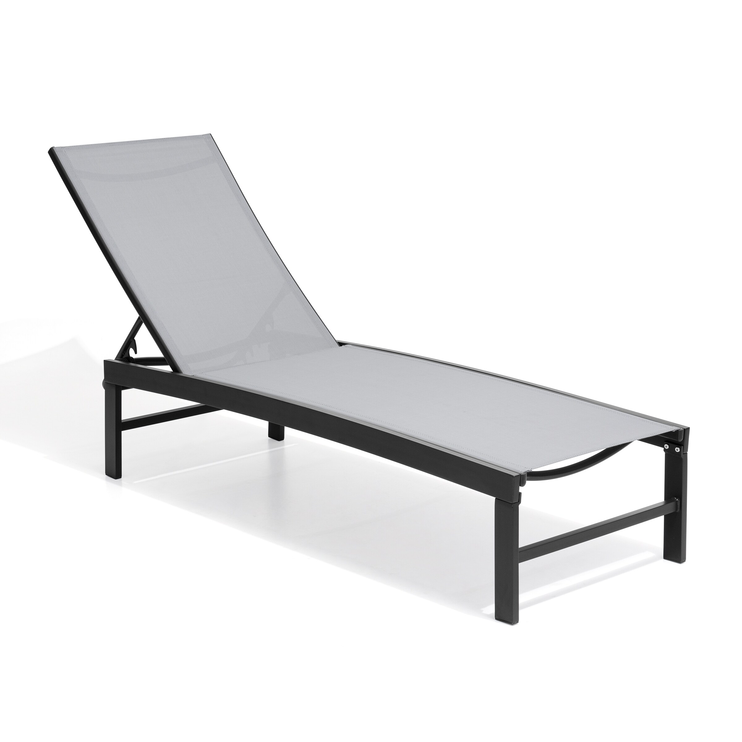 All-Weather Adjustable Aluminum Outdoor Pool Lounger Chaise-image