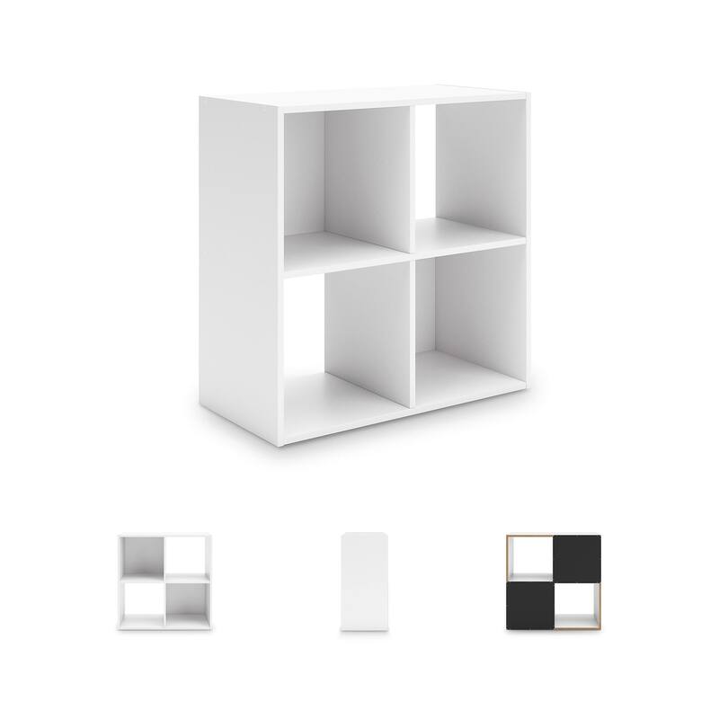 Signature Design by Ashley Onita White 4 Cube Organizer - 24" W x 12" D x 24" H