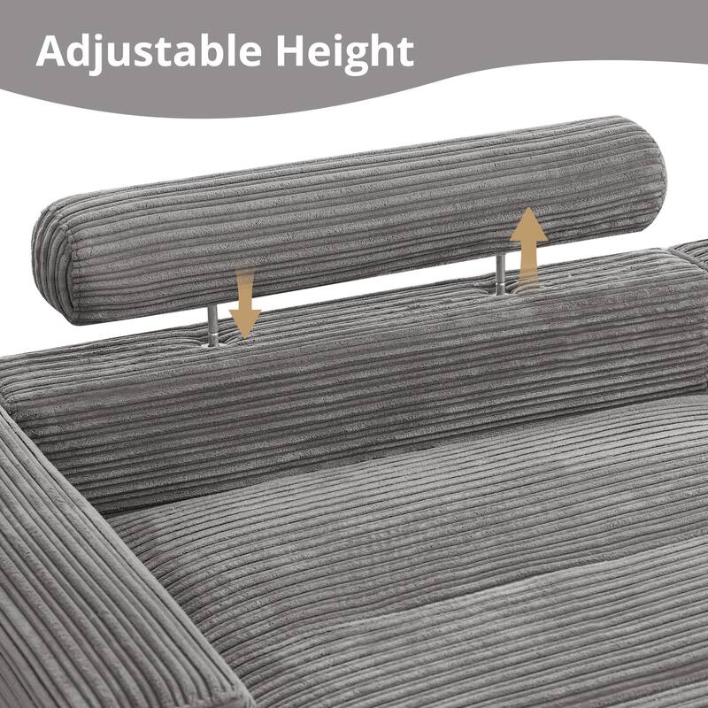 88"W 3-Seater Sofa Chenille Upholstered Couch Modern Loveseat Sofa Wooden Frame Sofa for Living Room