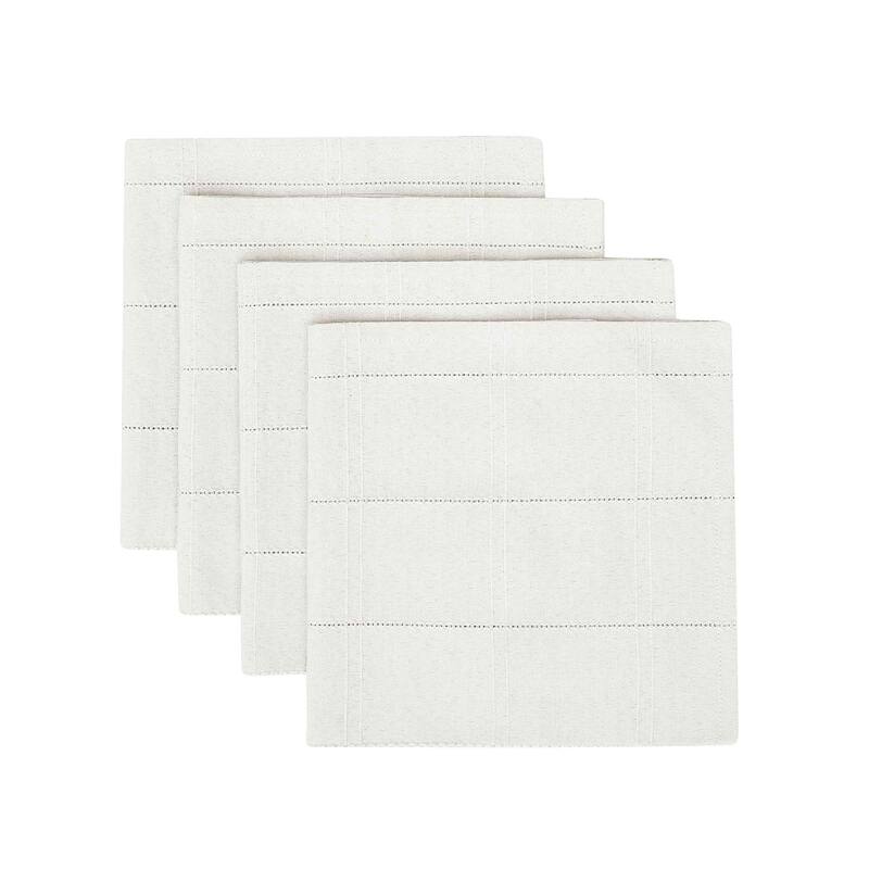 Izod Chadwick White 4-Pack Napkin Set