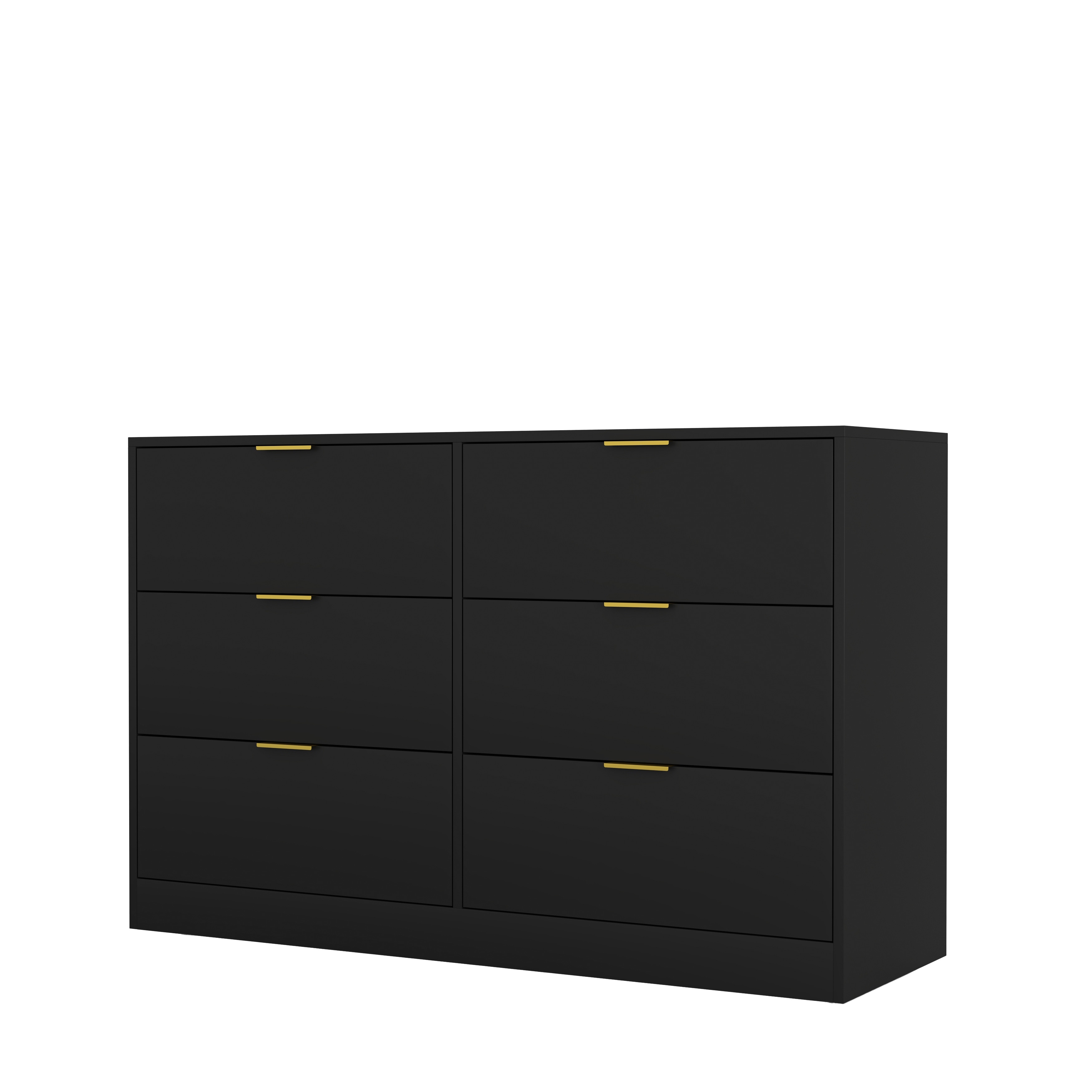 Modern 6-Drawer Dresser for Bedroom, Chest of Drawers Wardrobe Armoire Closet Clothing Storage Cabinet