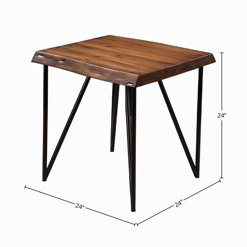 Alpine Furniture Live Edge End/Lamp Table