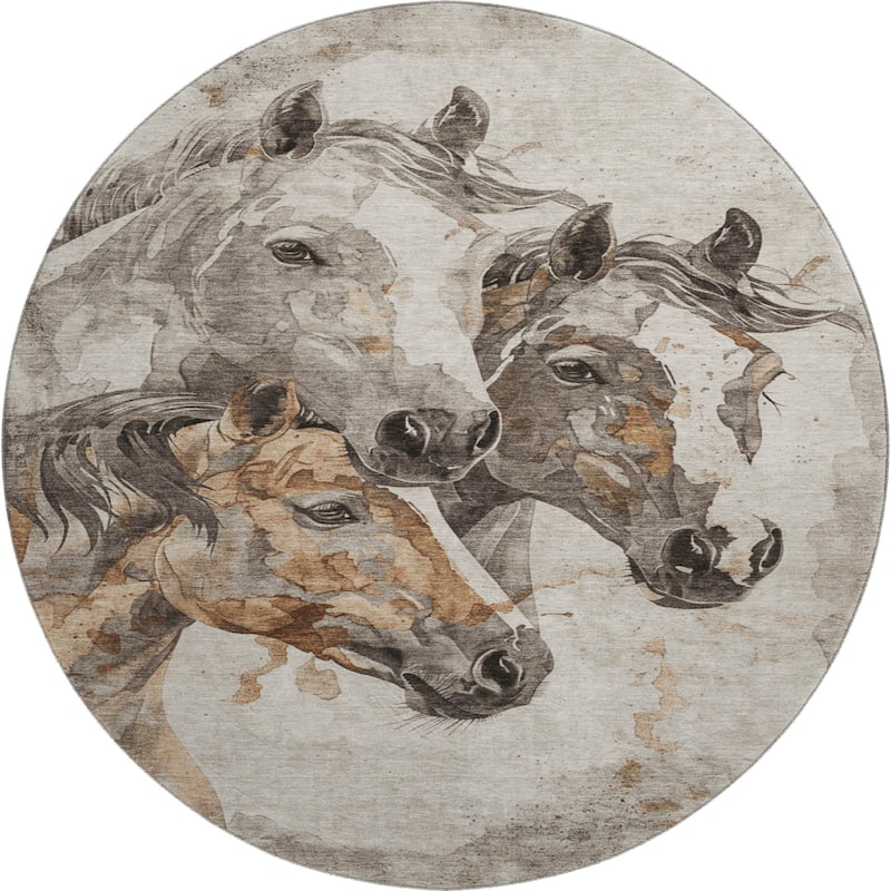 Premium Washable Super Soft Majestic Horses Mayfield Rug
