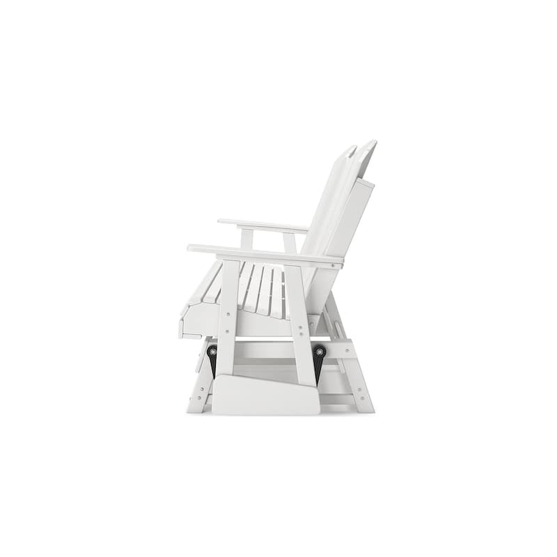 Signature Design by Ashley Hyland wave Outdoor Glider Loveseat - 67" W x 31.5" D x 41.75" H