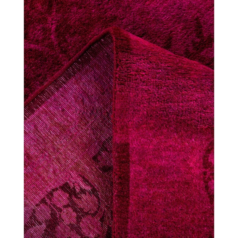 Fine Vibrance One-of-a-Kind Hand-Knotted Area Rug - Pink, 6' 3" x 8' 10" - 6' 3" x 8' 10"