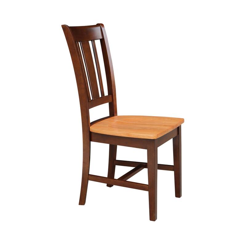 International Concepts Solid Wood San Remo Splatback Chairs - Set of 2