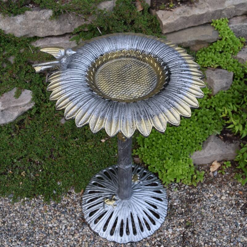 Premium Sunflower Bird Bath