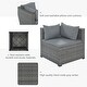 preview thumbnail 10 of 27, 9-piece Outdoor Patio Large Wicker Sofa Set, Rattan Sofa Set