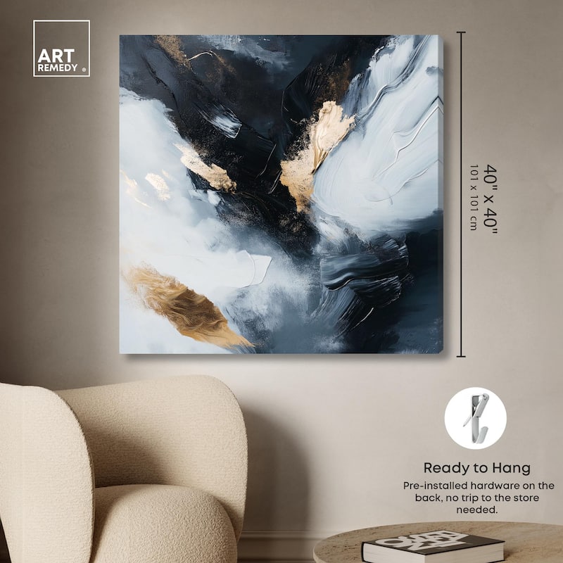 Golden Spark II Canvas by Art Remedy, Gallery Wrapped