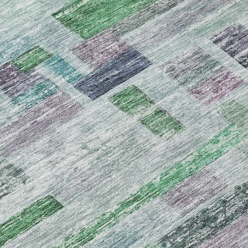 Machine Washable Indoor/ Outdoor Contemporary Chantille Rug