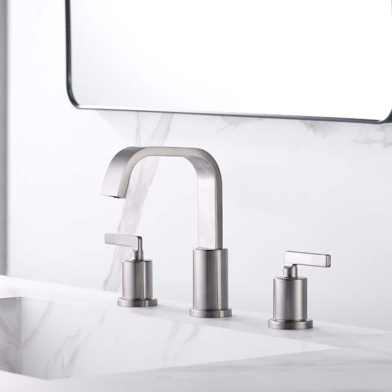 Luxier WSP04-T Widespread Bathroom Faucet with Pop-Up Drain