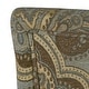 preview thumbnail 5 of 16, HomePop Blue and Brown Paisley Parson Chairs (Set of 2) - N/A