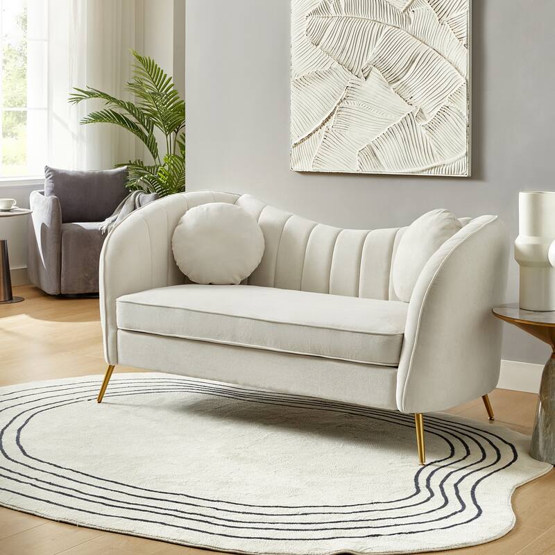 Cecilia 64.6" Wide Loveseat with Removable Cushions