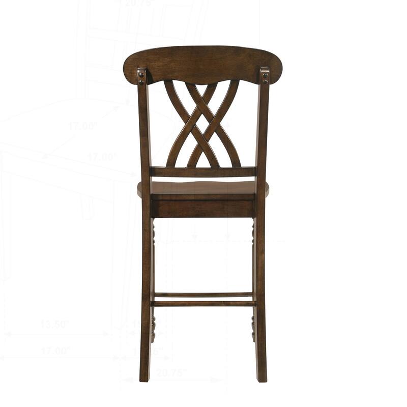 Charming Set of 2 Counter Height Chairs for Stylish Dining Experience