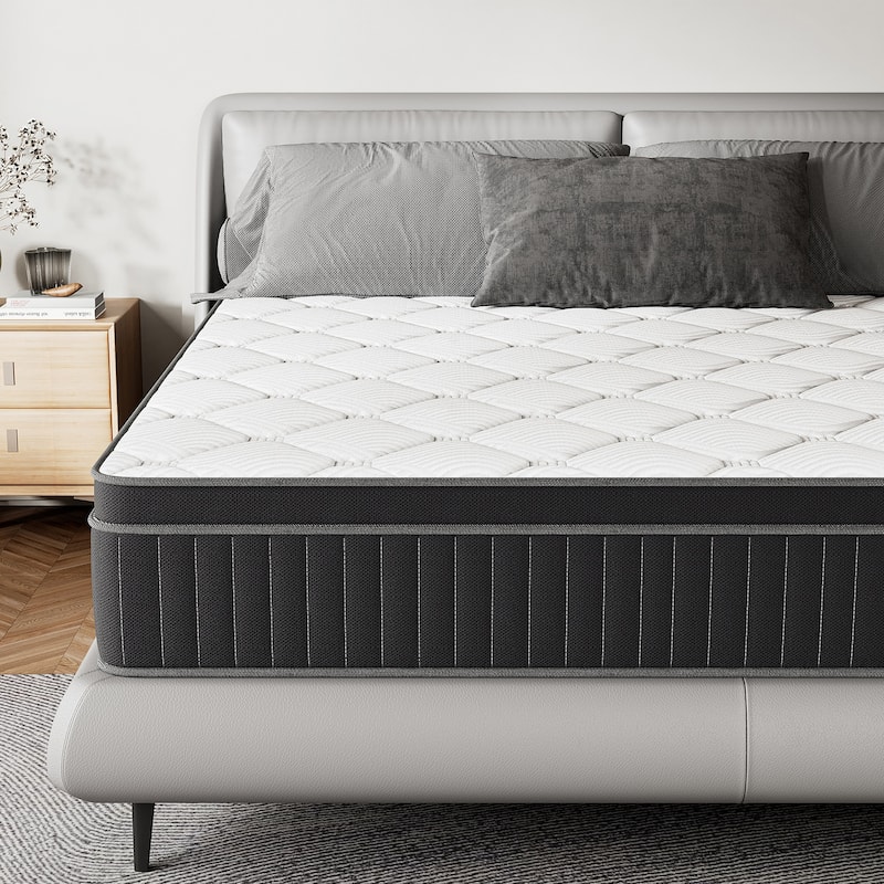 SweDrea 12in. Medium Firm Innerspring Mattress for Back Pain Relief and Cooling with CertiPUR-US, SGS and OEKO-TEX Certified