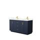 Option Dark Blue, Gold Trim, Giotto Quartz Top