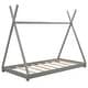 preview thumbnail 14 of 16, Twin Size House Platform Bed with Triangle tructure