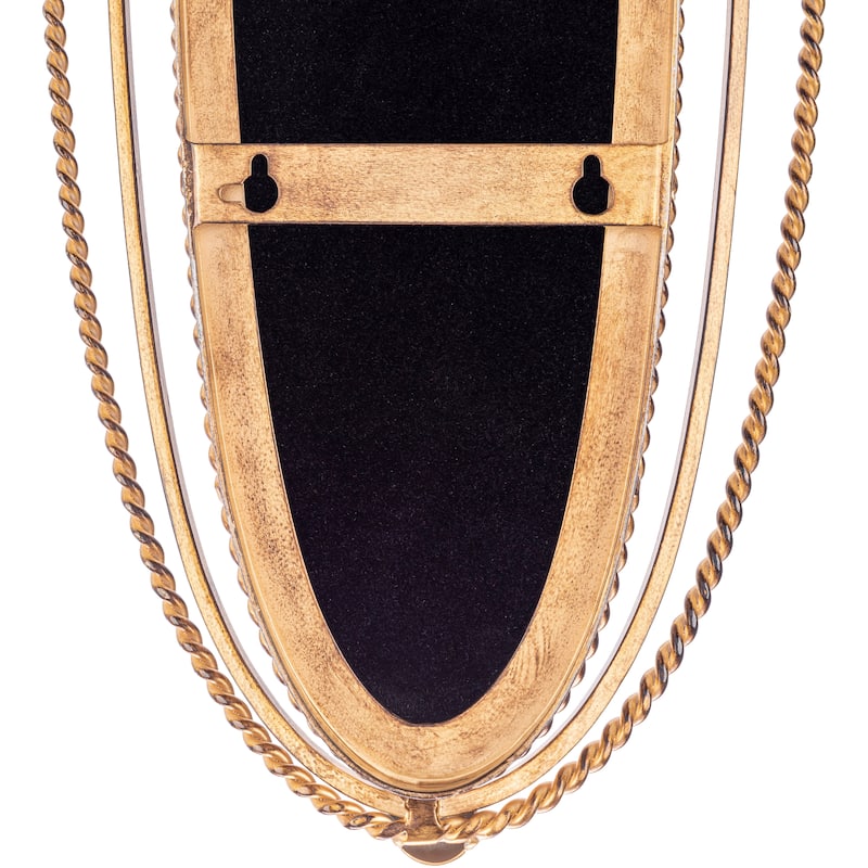 Artistic Weavers Ekiya Modern Oval Gold Frame Mirror - 31"H x 10"W