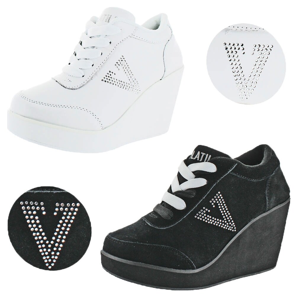 black wedge platform shoes womens