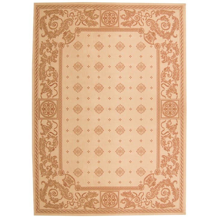 SAFAVIEH Courtyard Beverley Indoor/ Outdoor Waterproof Patio Backyard Rug - 8' x 11' - Natural/Terra