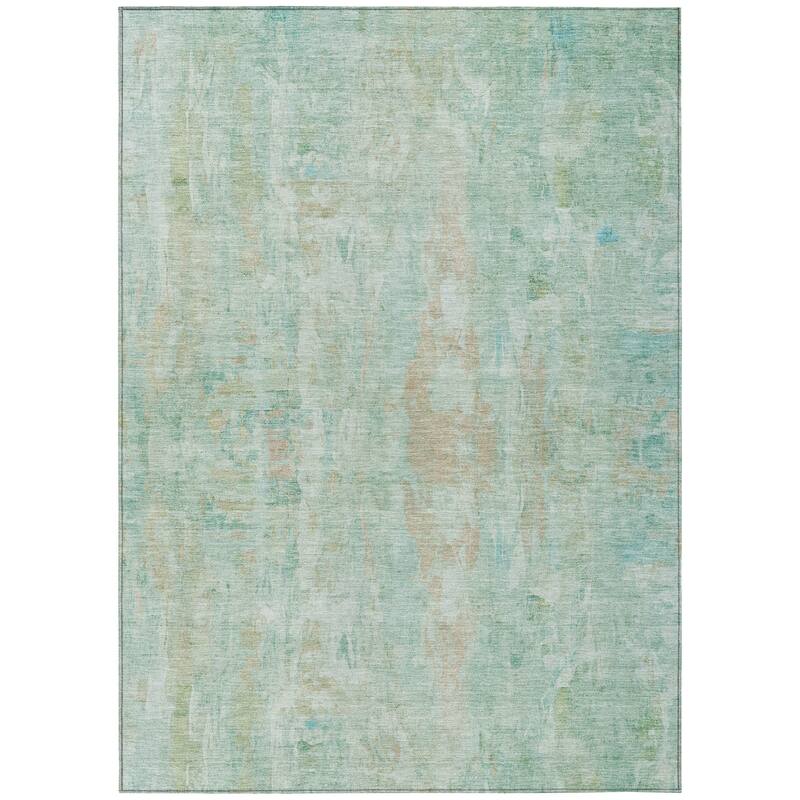 Machine Washable Indoor/ Outdoor Muted Ombre Chantille Rug