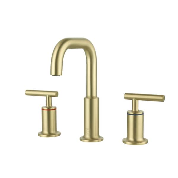 slide 2 of 11, Elegant Lighting FAV-1010 Tobias 1.5 GPM Widespread Bathroom Faucet Brushed Gold