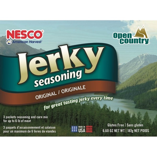 Nesco BJ-6 Jerky Spice Works Original Seasoning, Includes 3 Seasoning and 3 Cure Packets