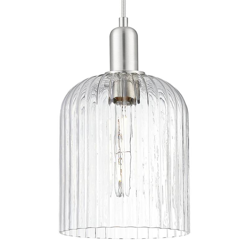 Innovations Lighting 716-1P-G559-8CL Bridal Veil 8" Wide Cord Hung - Brushed Satin Nickel