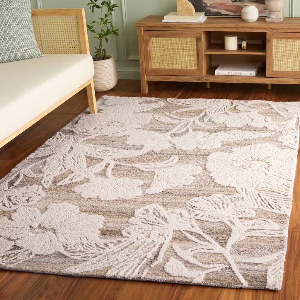 SAFAVIEH Handmade Blossom Repina Wool Rug