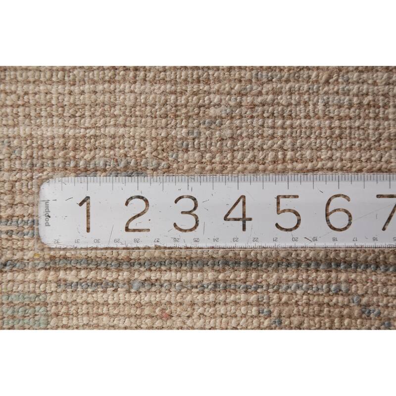 Hand Knotted Oriental 100% Wool Carpet Transitional All-Over Navy Blue & Blues Oushak Area Rug - 12' 2'' X 9' 6''