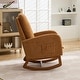 preview thumbnail 8 of 59, Mid-Century Modern Nursery Rocking Armchair Glider Rocker With Retractable Footrest For Living Room