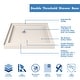 preview thumbnail 14 of 13, DreamLine SlimLine 32 in. D x 32 in. W x 2 3/4 in. H Double Threshold Shower Base - 32" x 32"