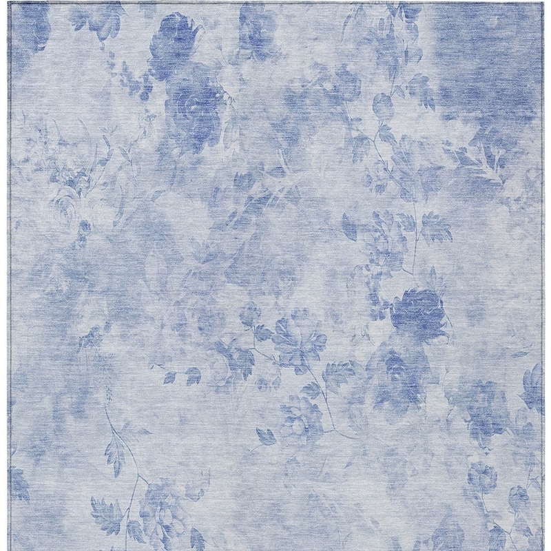 HomeRoots Floral Transitional Rectangle Outdoor Rug