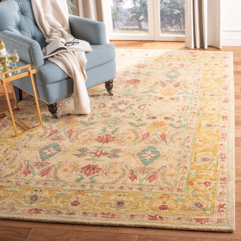 SAFAVIEH Handmade Anatolia Lieke Traditional Oriental Hand-spun Wool Rug