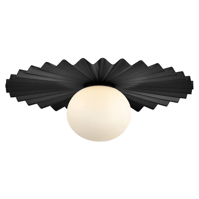 Lark 84393 Stevie 14" Wide Semi-Flush Globe Ceiling Fixture