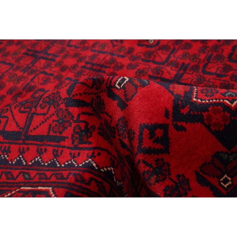 ECARPETGALLERY Hand-knotted Finest Khal Mohammadi Red Wool Rug - 4'6 x 6'7