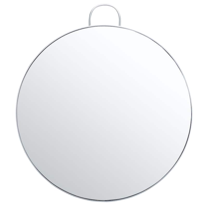 SAFAVIEH Danika 36-inch Round Mirror - 0.8" W x 36" D x 36" H - Silver - 1Wx36Dx36H