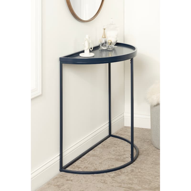 Kate and Laurel Dorrah Half-Circle Console Table