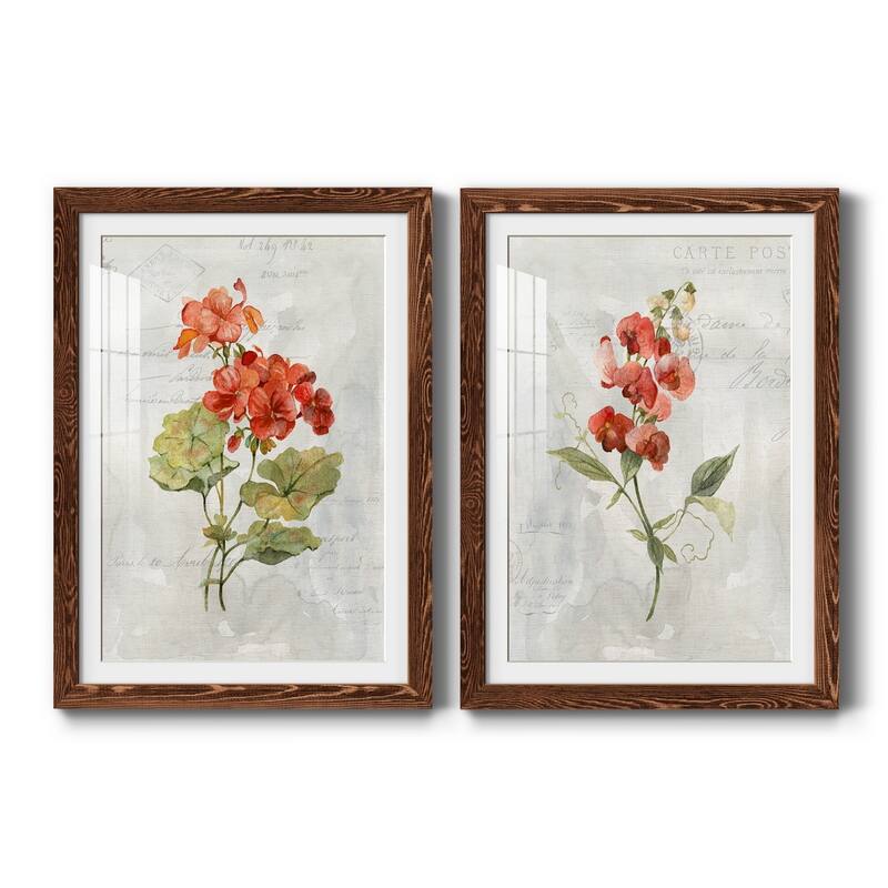 Linen Geranium-Premium Framed Print - Ready to Hang