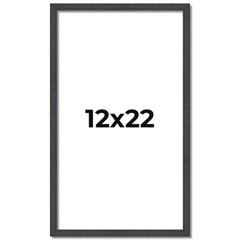 12x22 Frame Brown Solid Wood Picture Frame - Complete Modern Photo
