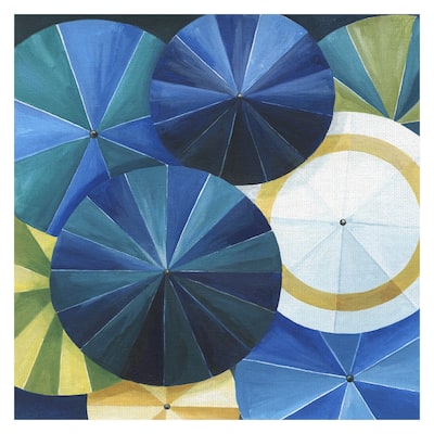 Blue Umbrella by Natasha Marie Canvas Art Print