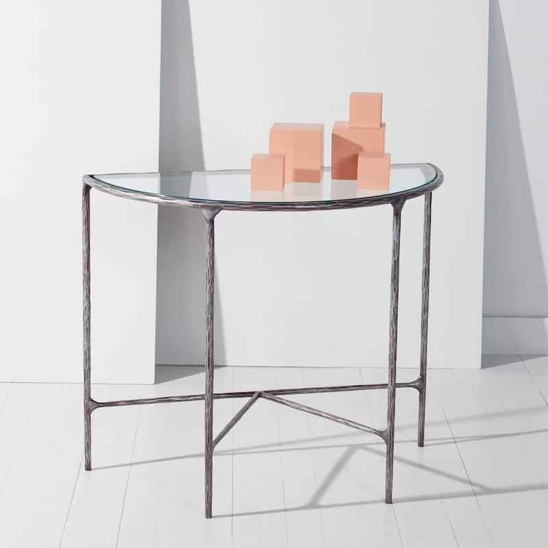 SAFAVIEH Couture Constanca Forged Metal Console Table - 36" W x 18" L x 30" H - 36"W x 18"D x 30"H