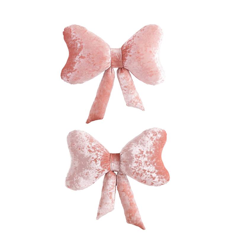 Betsey Johnson Velvety Soft Plush Novelty Throw Pillows - Cherries, Heart or Bow Decorative Pillows