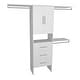 preview thumbnail 2 of 10, ClosetMaid SuiteSymphony Modern 3-Drawer 2-Door 25-Inch Tower Closet Organizer Pure White