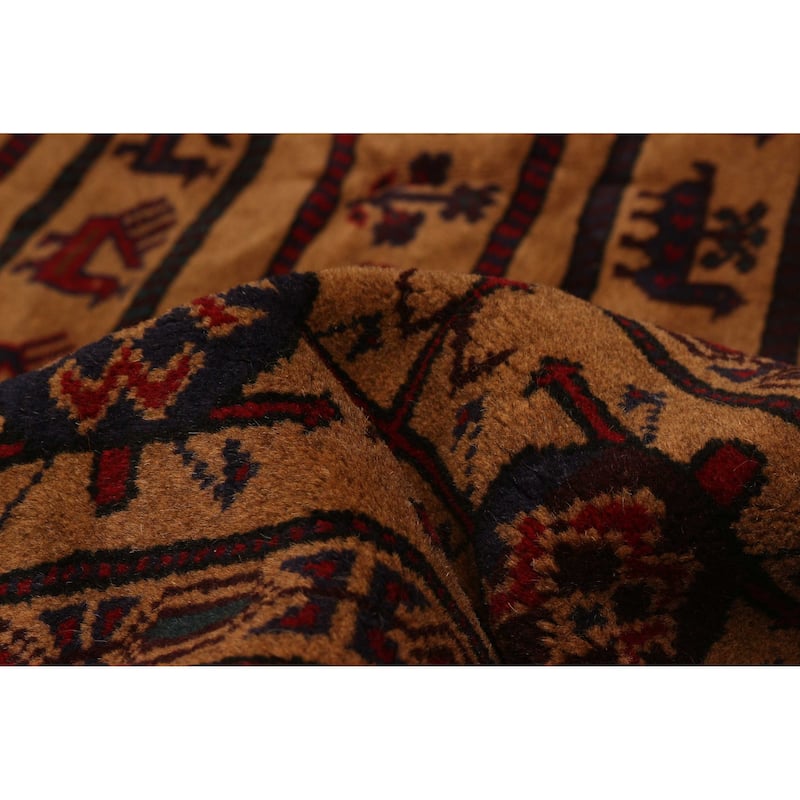 ECARPETGALLERY Hand-knotted Teimani Brown Wool Rug - 6'11 x 9'2